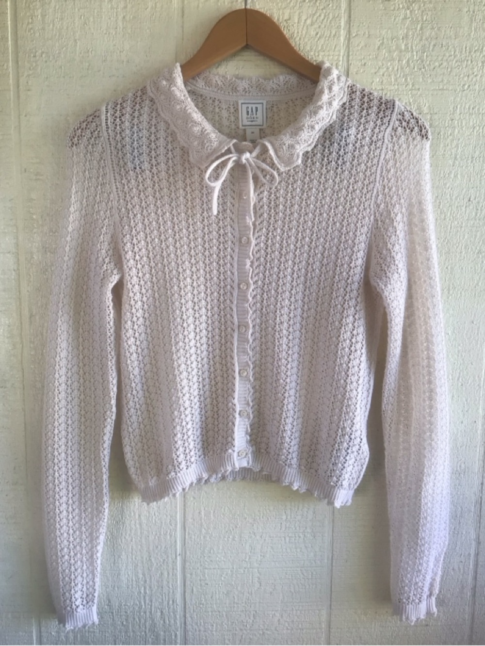 Doen x Gap cardigan pointelle knit